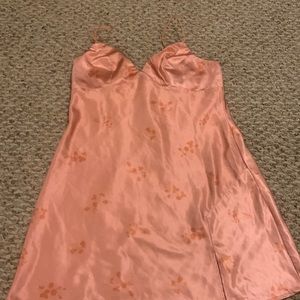 princess polly pink patterned slip dress